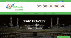 Desktop Screenshot of faiztravelsindia.com